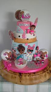 These little dolls have a cult following and this one was customized for princess alexa!! Lol Doll Cake Cake By Milkmade Cakesdecor