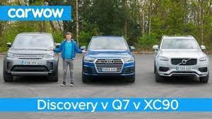 Volvo Xc90 Vs Audi Q7 Vs Land Rover Discovery 2018 What S The Best Seven Seat Suv Head2head Volvo Xc90 Audi Q3 Audi Q7