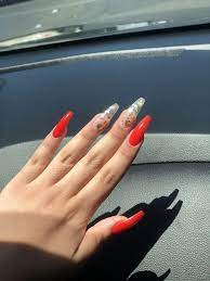 Vibrant rainbow sugar effect nail i long coffin shape i 2020 nails trend i notpolish acrylic design. 40 The Untold Story About Valentines Day Nails Acrylic Coffin Red You Need To Read Or Be Left Out 73 Inspirabytes Com Gold Acrylic Nails Red Acrylic Nails Clear Acrylic Nails