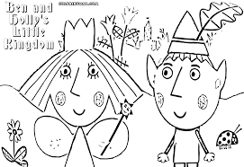 Ben elf and princess holly coloring page. Ben And Holly Coloring Pages Coloring Pages To Download And Print Coloring Home
