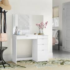 Corrado Vanity With Mirror Bedroom Makeup Vanity Bedroom Vanity Vanity Set With Mirror