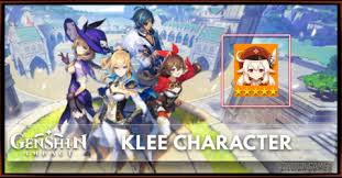 Klee Tier Talents Ascension Genshin Impact Zilliongamer