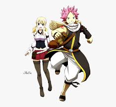 If fairy tail took place in a more modern time period, the characters would be wearing much more different clothes from their usual outfits suitable for combat. Lucy And Natsu Png Png Stock Fairy Tail Natsu And Lucy Png Transparent Png Kindpng