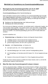 Die alten formulare dürfen nur noch bis zum jahresende verwendet werden. Merkblatt Zur Ausstellung Von Zuwendungsbestatigungen Pdf Kostenfreier Download