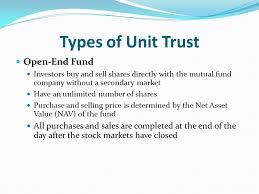 The pool is managed by professionals. Chapter 12 Unit Trust Ppt Video Online Download