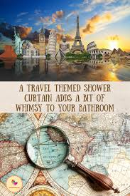 Aaa travel expects a significant rebound in the number of americans planning to travel this memorial day holiday weekend. Bathroom Shower Curtain With A Travel Theme Jaunty Butterfly