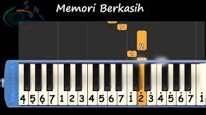 Memori Berkasih Not Pianika Youtube