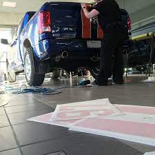 Mid Project Peak At This Edmonton Oilers Inspired Truck Custom Graphics Medicine Hat Vinyl
