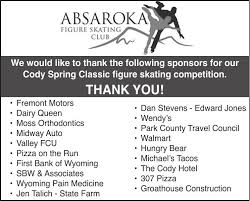 Let searchandshopping find your results today. 009120 Absaroka Figure Skating Club Thank You Ads Codyenterprise Com