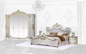 Modern, ländlich, industriell top qualität ratenkauf & kauf auf rechnung Interdesign24 Schlafzimmer Set Adriana Barock Set In Beige Gold 4 St Doppelbett 180x200 Kleiderschrank 6 Trg 2 Nachtkommoden Online Kaufen Otto