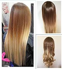 Tone bleached blond hair with these shades. 3 4 Perucke Fur Damen Clip In Extensions Dip Dye Amazon De Beauty