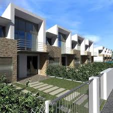 Mauro Parolo Architetto Un Edificio In Linea Duplex House Design Row House Design Duplex Design