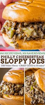 Remove beef and set aside. Philly Cheese Steak Sloppy Joes Will Make You Forget Your Childhood Canned Sauce Memories And Make You Love Sloppy Sloppy Joes Dinner Food Ground Beef Recipes