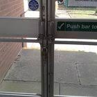 As soon as the strike has been used, it goes back to standard locked position. This Door Must Remain Unlocked When The Buildings Are Occupied R Osha