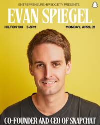 One of the world's biggest tech innovators is coming to LMU! 🦁 Join us  Monday, April 21 as we welcome Evan Spiegel, co-founder and CEO of  @snapchat. 📱 What started as an