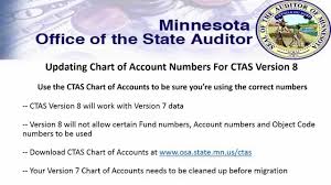 Ctas Version 8 Changing Your Ctas Version 7 Chart Of Accounts To Prepare For Version 8