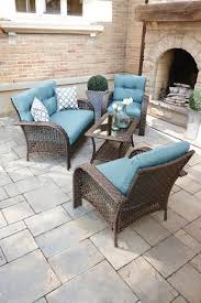 Hometrends Tuscany 4 Piece Wicker Conversation Set Walmart Ca Buy Patio Furniture Wicker Conversation Sets Conversation Set Patio