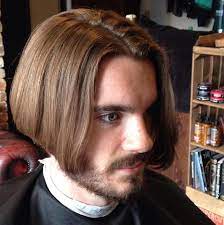 It Takes An Extremely Brace And Confident Man To Ask For A Short Bob Boys Long Hairstyles Long Hair Styles Men Punishment Haircut