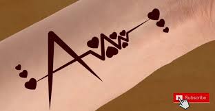 Font letter u mehndi stylea z couple love tattoo design for girls boys . A Name Tattoo Mehndi Design Alphabet A Tattoo Design A Letter Love Tattoo Mehndi Design Tattoo Blog