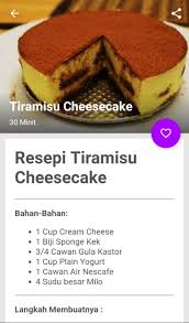 Jangan lupa untuk menyediakan kek ini! Resepi Kek Tiramisu For Android Apk Download