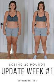 Losing 20 Pounds Update Week 1 Instant Loss Conveniently Cook Your Way To Weight Loss