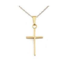 Children Jewelry 15 In 14 Yellow Gold Cross Necklace For Boys And Girls Sterling Silver Cross Necklace Yellow Gold Cross Necklace Gold Cross And Chain