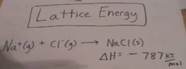 Calculate the lattice enthalpy for lithium fluoride, given the following information: Lattice Energy Part 1 Born Haber Cycle Janet Gray Coonce