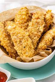 I followed rachael ray's recipe for the buttermilk fried chicken which can be found. Air Fryer Chicken Tenders Only 10 Minutes Plated Cravings