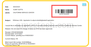 You can find a sample cover letter here. Uscis Application Withdrawal Letter With Receipt Barcode Use App Usa
