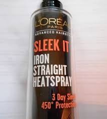 L Oreal Paris Sleek It Iron Straight Heatspray Review