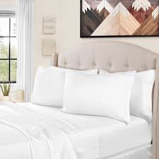 Complete your bedroom ensemble with luxury bedding collections from frontgate, in a variety of colors and sizes. 1500 Thread Count Egyptian Cotton Bedding Sheets Pillowcases 4 Piece Sheet Set By Impressions Queen Walmart Com Walmart Com