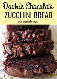 Chocolate Zucchini Bread A Rich Double Chocolate Zucchini Bread With Chocolate Chips Recipe Chocolate Zucchini Bread Best Dessert Recipes Chocolate Zucchini