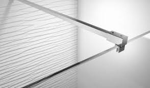 It will be attached to a wall with a pair of clips, and to the floor with a pair of clips. Crl Shower Support Bars Shower Hardware