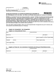 Versicherte und ihre hinterbliebenen haben anspruch auf eine rente. Vordruck R0820 Deutsche Rentenversicherung Fill Online Printable Fillable Blank Pdffiller