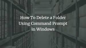 How to delete a discord account on android? How To Delete A Folder Using Command Prompt Of Windows