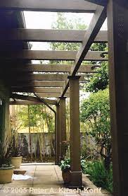 Hawaiian Style Wood Patio Arbor South Pasadena Near Los Angeles California Pergola Patio Patio Outdoor Pergola