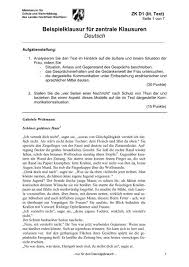 Die sogenannten short stories gab es in den usa seit dem ende des 19. Analyse Kurzgeschichte Schones Goldenes Haar