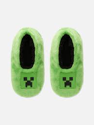 Boys Green Minecraft Footlet Slippers | Primark