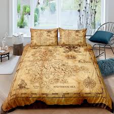 Maybe you would like to learn more about one of these? Nautical Duvet Cover Pirate Boat Bedding Set De Au Uk Single Double Us Twin Full Queen King Size For Kids Boys Teens Adult Retro Sailboat Brown Comforter Cover Anchor Compass Vintage Style