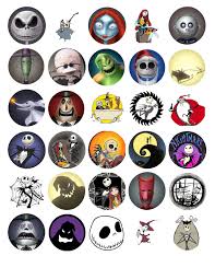 30 Edible Cake Image 30 Nightmare Before Christmas Cupcake Toppers Walmart Com Walmart Com