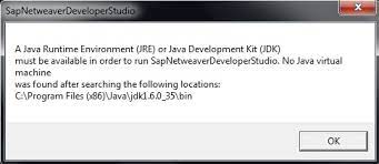 This site has hosted other versions of it in the past such as 10.0.1, 10, 9.0.4, 9.0.1 and 9. How To Resolve A Java Runtime Environment Jre Or Java Development Kit Jdk Must Be Available In Order To Run Sapnetweaverdeveloperstudio No Java Virtual Machine Was Found After Searching The Following Locations