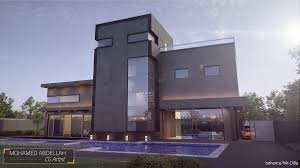 Luxury villa exterior design services in dubai. Exterior Modern Villa On Behance