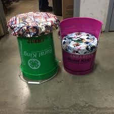 Make Chairs Out Of Buckets Diy 5gallonbucket 4h Cats Redwhiteblue Clover Pink Bucket Craft Porject Chair Seat Kids Chairs Crafts Laundry Detergent