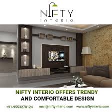 Nifty Interio Offers Trendy And Comfortable Design Call Us 9553278124 7842819210 Lcd Panel Design Tv Unit Furniture Design Interior Designers In Hyderabad