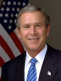 Bush 43 to distinguish from his father, dubya, or shrub) is a painter, baseball fan, ellen degeneres's bff, and a former athlete (cheerleading is technically a sport) who served as president of the united states from 2001 to 2009. George W Bush Wikipedia