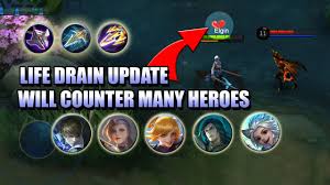 Life Drain Will Counter All Heals Indirect Nerf To Fanny Gusion And More Mlbb Youtube
