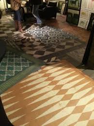 Vintage vinyl floor cloths by spicher & company are a great, reasonably priced alternative to traditional rugs for kitchens, baths, offices and high traffic areas. New Vintage Vinyl Floor Cloths From Spicher Company At Americasmart Atlanta Rug News And Design Magazine