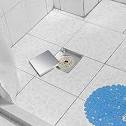 Invisible shower drain