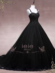Black Lace Ball Gown Wedding Dress Black Wedding Dress Etsy Black Wedding Dresses Wedding Dresses Lace Ballgown Untraditional Wedding Dress