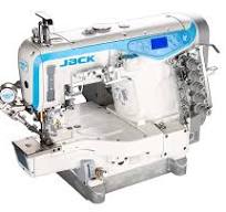 JACK K5E-UT-01GB×364 3 Needle Cylinder Arm Coverstitch With Thread Trimmer  and Auto Footlifter Industrial Sewing Machine Assembled with Table and ...